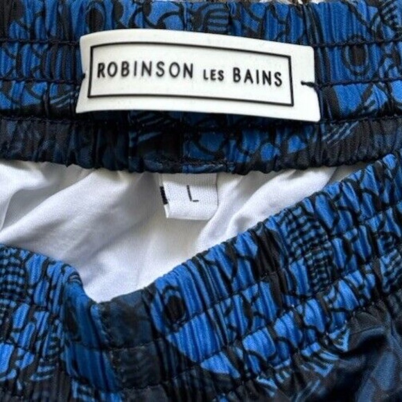 Robinson Les Bains Trunk Short Blue *FISH* Sz Large Men's - Picture 3 of 10